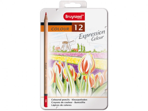 Expression Tin 12 Coloured Pencils 7705M12